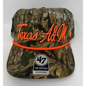 Texas A&M Aggies NCAA '47 Brand Realtree Camo Script Hitch Rope Snapback Hat